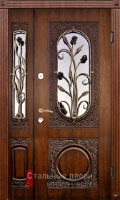 Стальная дверь Парадная дверь №102 с отделкой Массив дуба