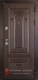 Стальная дверь С зеркалом №63 с отделкой МДФ ПВХ