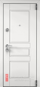Стальная дверь Входная дверь с белыми МДФ панелями №8 с отделкой МДФ ПВХ