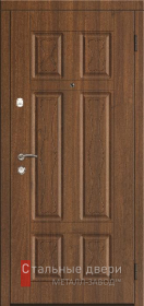 Стальная дверь Зимняя теплоизоляционная дверь №27 с отделкой МДФ ПВХ