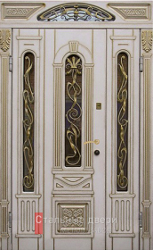 Стальная дверь Парадная дверь №77 с отделкой Массив дуба